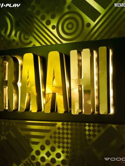 The golden sign of Raahi, a place that holds great memories of an epic party night.