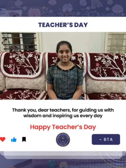 Every student's journey is important to us. We love hearing them express their gratitude for the guidance they receive at BTA.