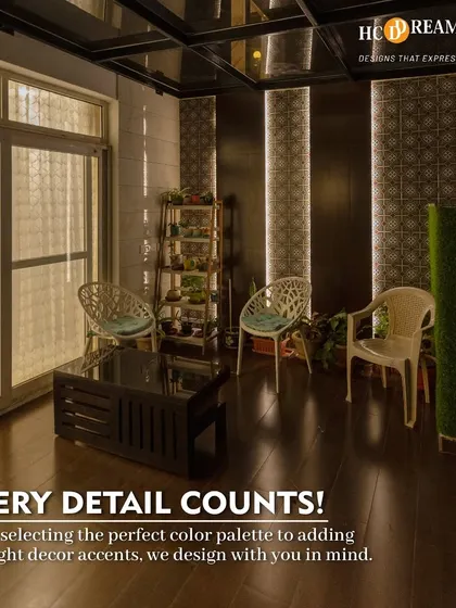 Every detail counts. This cozy balcony setup shows how we design with you in mind, selecting the perfect color palette and decor accents to create a space that feels right.