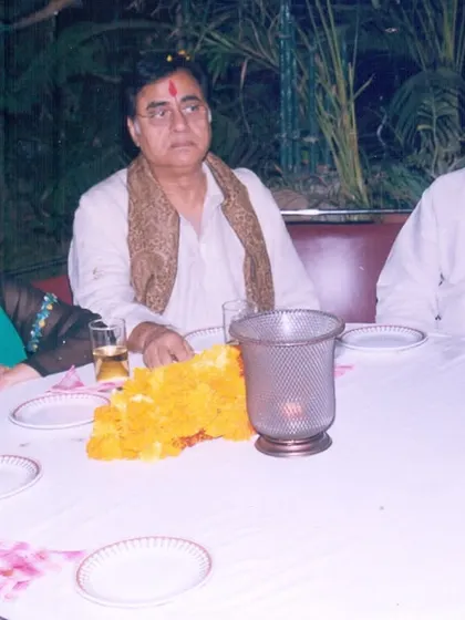 Jagjit Singh ji at a dinner hosted by the institute. His visits were always a special occasion, filled with music, conversation, and inspiration.