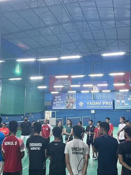 A full view of our academy as we host the Peru Junior National Team. Our spacious, multi-court facility is equipped to handle international training camps.