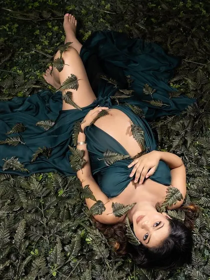 My Mother Earth-inspired concept. This shot portrays the similarity between mother earth and a pregnant lady, rooted and natural.