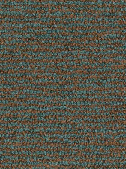 Texture is a language of its own. This image captures the nubby, multi-tonal surface of a bouclé fabric, where threads of teal and brown are woven together to create a rich, cozy, and highly durable textile.