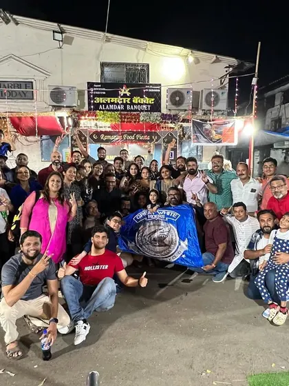 A huge group of friends celebrating together. We can handle large bookings for your entire group.
