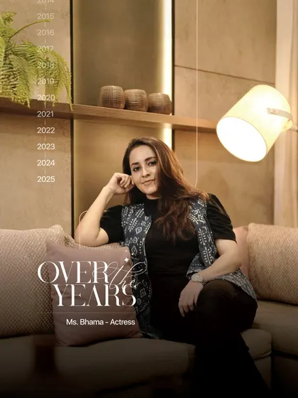 Actress Bhama has been a satisfied client for over 10 years. Her trust in us for any future home is a strong endorsement of our reliable service and excellent work.
