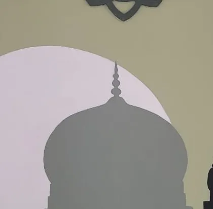 A duplicate close-up of the dome and mandala details.