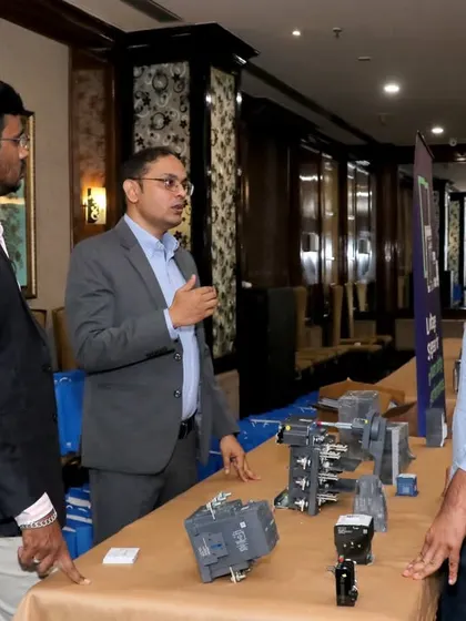Engaging with industry professionals in Ludhiana, discussing the practical applications of my MCCBs, ACBs, and Contactors.