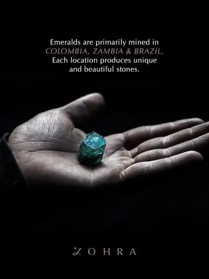 Unveiling Nature's Masterpiece. Emeralds are primarily mined in Colombia, Zambia, and Brazil. Each location produces unique and beautiful stones, and I source from the best mines to find the perfect gem for you.