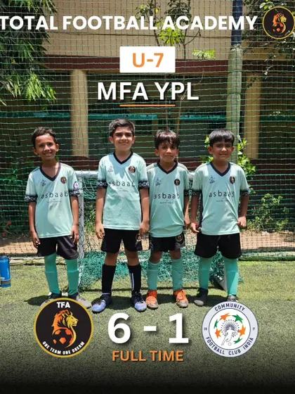 An electrifying 6-1 victory for our U7 team against CFCI X-Men in the MFA YPL.