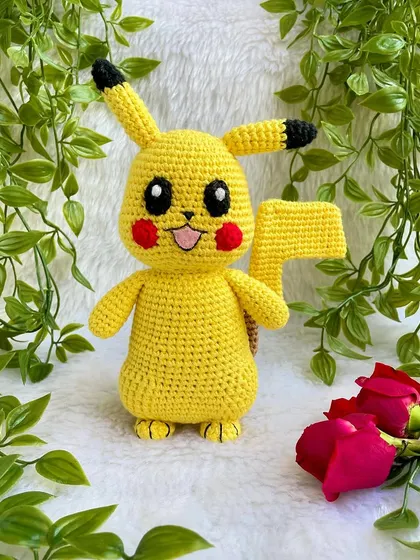 Pika-chuuu! I had so much fun making this bright and cheerful Pikachu doll for a little Pokémon fan. Capturing the iconic details like his rosy cheeks and lightning bolt tail was a fun challenge. It makes me so happy to create characters that bring so much joy.