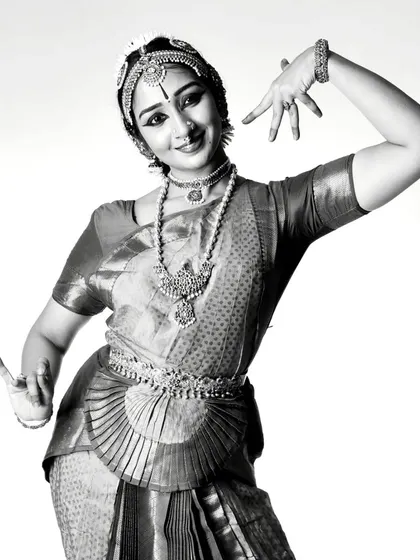 An announcement for "Karunaada Maanye," a heartfelt tribute to my mother, Late Smt. Harini Gnt, featuring her poems choreographed and performed by Ramya Suresh.