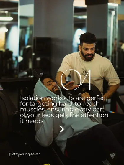 My coaching ensures no muscle is left behind. We use targeted exercises to develop every part of the leg, building a strong and balanced lower body.
