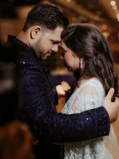 A moment of quiet connection. I asked the couple to just be with each other, and the result is this powerful, emotional portrait from their engagement shoot.