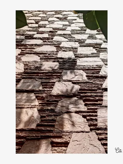 Stone takes center stage in many of our projects. This detail from the Otters Club (c. 1973) shows the intricate, textured stonework that defines the building's character and has stood the test of time.