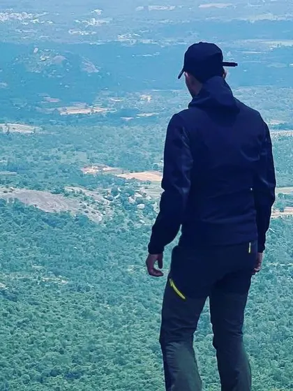 From the back, looking out from Shivagange. This view gives a sense of the endless green expanse below.