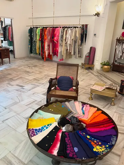 This Jaipur store has a beautiful collection of colorful dupattas and kurtas. It's a great place to find unique pieces by local designers and affordable gifting items.