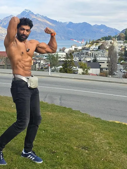 Posing with the beautiful Queenstown landscape in the background. A healthy body allows you to feel confident anywhere.