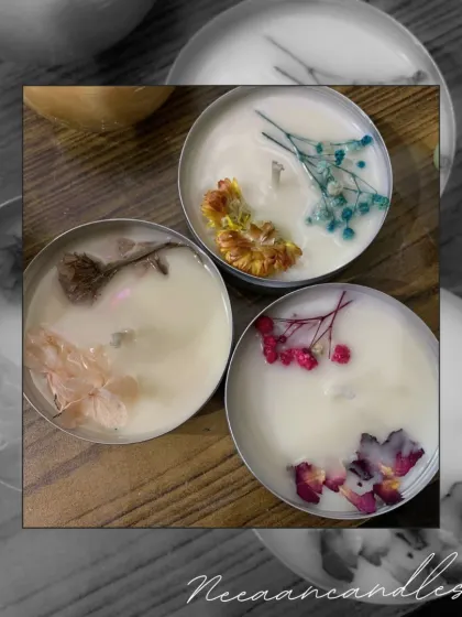 Delicate blooms and calming soy wax, handcrafted with love. These floral tin candles are made to light up your quiet moments with beauty and peace.