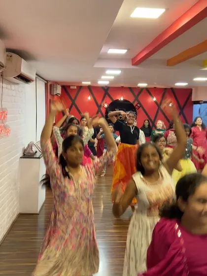 The energy was incredible at our Garba Night. Students of all ages joined in to dance and celebrate the festive season together.