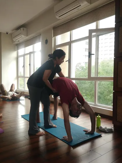 Your journey is unique, and I am here to guide you through it. With gentle adjustments and steady support, I help you find the alignment that feels right for your body, ensuring your practice is both safe and deep.