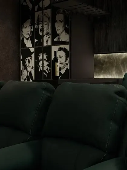 The plush, deep cushions of the sofas invite you to sink in and relax for hours. Comfort is never compromised, even in a multi-use space.