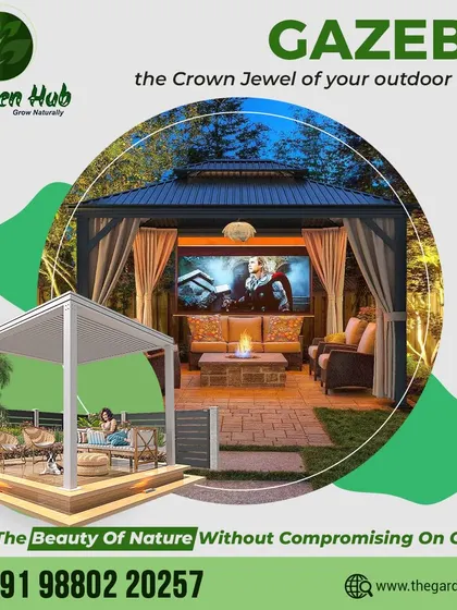A gazebo is the crown jewel of your outdoor space. We design gazebos that allow you to enjoy nature without compromising on comfort, some even equipped for outdoor entertainment.