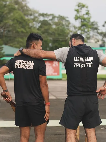It is our greatest honour to work with the Indian Army's Para Special Forces. This picture captures a moment of brotherhood and shared respect. If our training meets the standards of these elite warriors, we are confident it can build real-world strength for anyone.