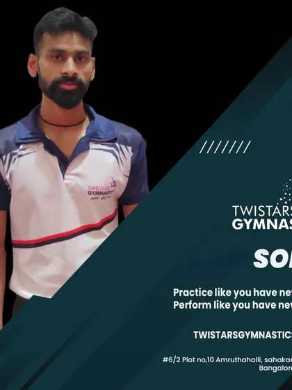 This is Sonu. He motivates our members to practice like they've never won and perform like they've never lost, fostering a champion's mindset.