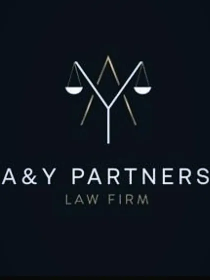 Introducing our new logo. It represents our core values: the scales of justice balanced with the partnership of 'A' and 'Y', reflecting our commitment to providing fair, balanced, and dedicated legal counsel.