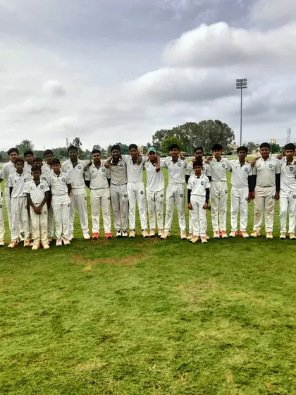 A large group photo of our boys' teams, highlighting the size and spirit of our academy.