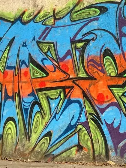 Me adding the finishing touches to a freestyle piece during a jam with the homies. This is where we push each other's styles and create something new on the spot.