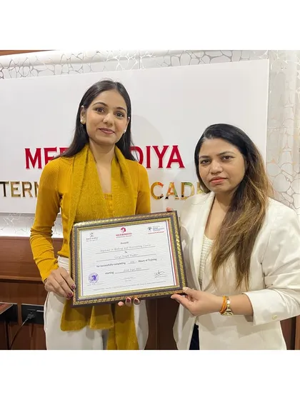 Another star graduate from Meribindiya Academy. I am confident she will achieve great things in the beauty industry.