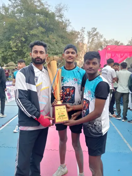 With my players after their victory in the Unique Kabaddi League. Their success is my success.