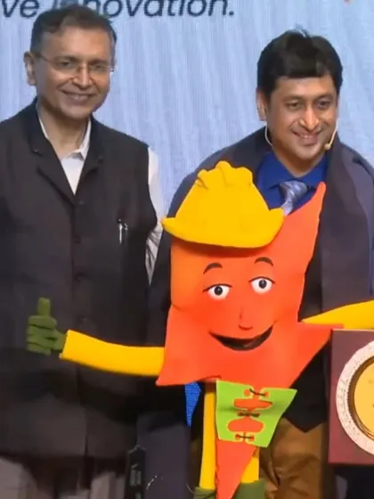 With the 'Suraksha Shakti' mascot puppet we created for BSES and the Ministry of Power. This campaign aimed to educate the public about electrical safety in a fun, accessible way.