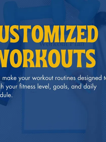 No more copying random workouts. I design customized workout routines that match your fitness level, goals, and daily schedule, whether you train at home or in a gym.