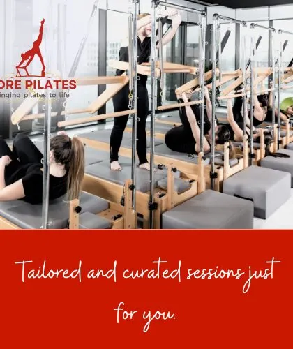 We offer tailored and curated sessions just for you. Our studio is equipped with multiple Reformers for personalized or small group training.