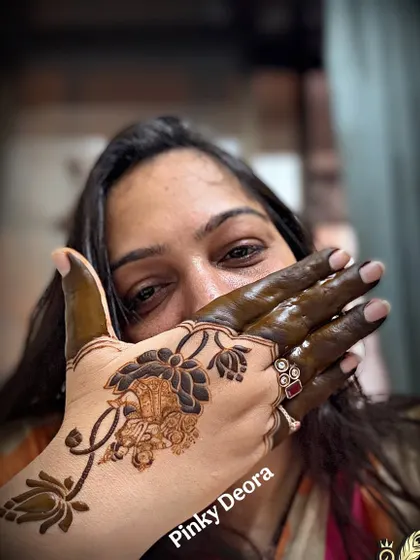 The joy of creating something beautiful and then wearing it yourself. My hand truly became my favorite canvas today.