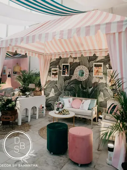 Inspired by a love for retro music, we designed this "Hotel California" themed brunch, complete with a custom cabana that channels the iconic style of the Beverly Hills Hotel. It’s all about creating a vibe that’s so you.