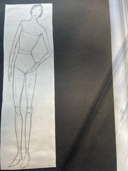 From the basic stick figure, students learn to add form and shape to create a realistic fashion croquis.