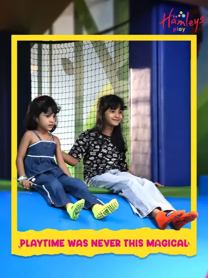 Playtime was never this magical! This photo captures two friends enjoying a moment in our play area, showcasing the enchanting atmosphere we create for every child who visits.