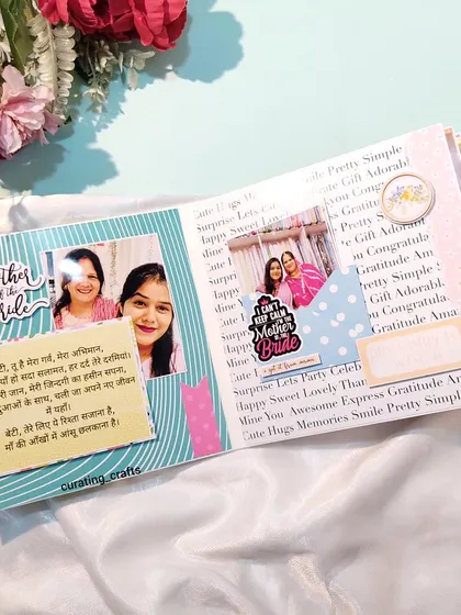 A page dedicated to the "Mother of the Bride" with a heartfelt message.