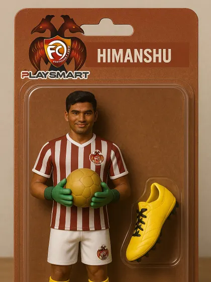 Presenting our goalkeeper, Himanshu. This portrait celebrates his role as the last line of defense, a key player in our squad.
