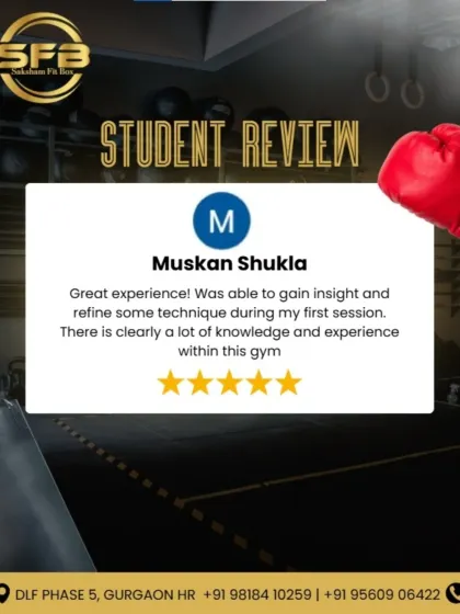 Our members' experiences speak for themselves. In this review, Muskan Shukla notes the depth of knowledge and experience at our gym, gaining valuable insight and refining her technique from her very first session.