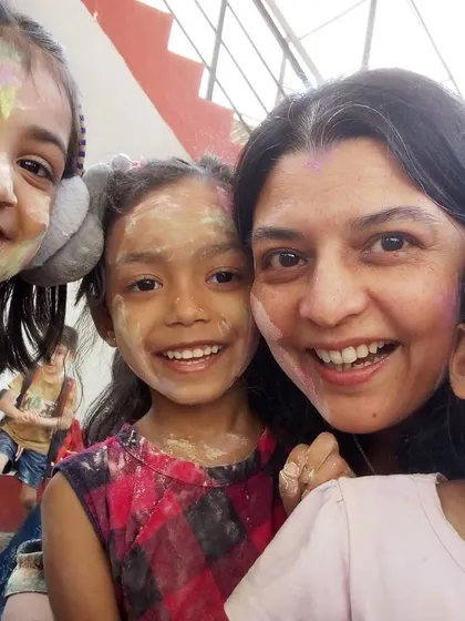 Happy Holi from our community to yours. The smiles and colorful faces of our children and teachers capture the joyful spirit of the festival of colors.