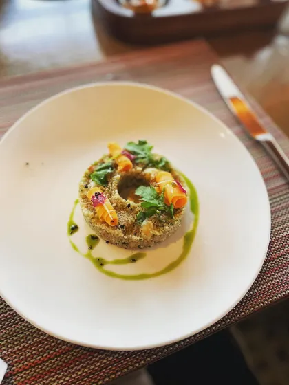 A stunning vegan quinoa dish from the pre-launch event.