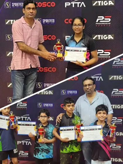 More success from our students Keshva Vasudev and Era Jain, who both secured third place in the Progressive Open Table Tennis Tournament. This reflects the consistent performance of our players across different competitions.