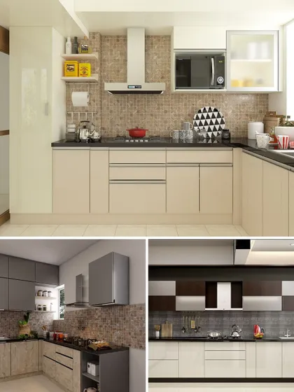 This collection of images highlights my work with L-shaped and parallel kitchen layouts. I use different finishes and backsplash tiles to create unique looks while ensuring each kitchen is practical and easy to use.