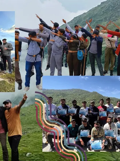 From dabbing on a mountain pass to holding up completion certificates, our trips are full of fun, laughter, and celebrating milestones together.