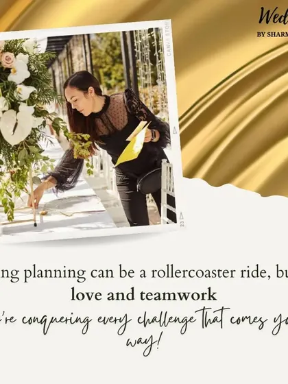 Wedding planning is a journey of love and teamwork. Here I am, adding the final touches to ensure every detail is perfect and reflects the couple's unique story.