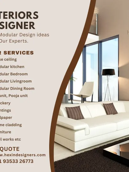Our interior design services extend to every part of your home. We create custom modular solutions for bedrooms, living rooms, and kitchens, and also manage all finishing touches including TV units, pooja units, painting, and stone cladding.